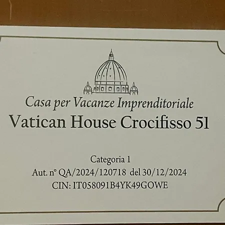 Holiday home Vatican House Crocifisso 51 *